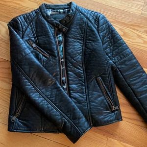 Faux leather jacket In pristine condition